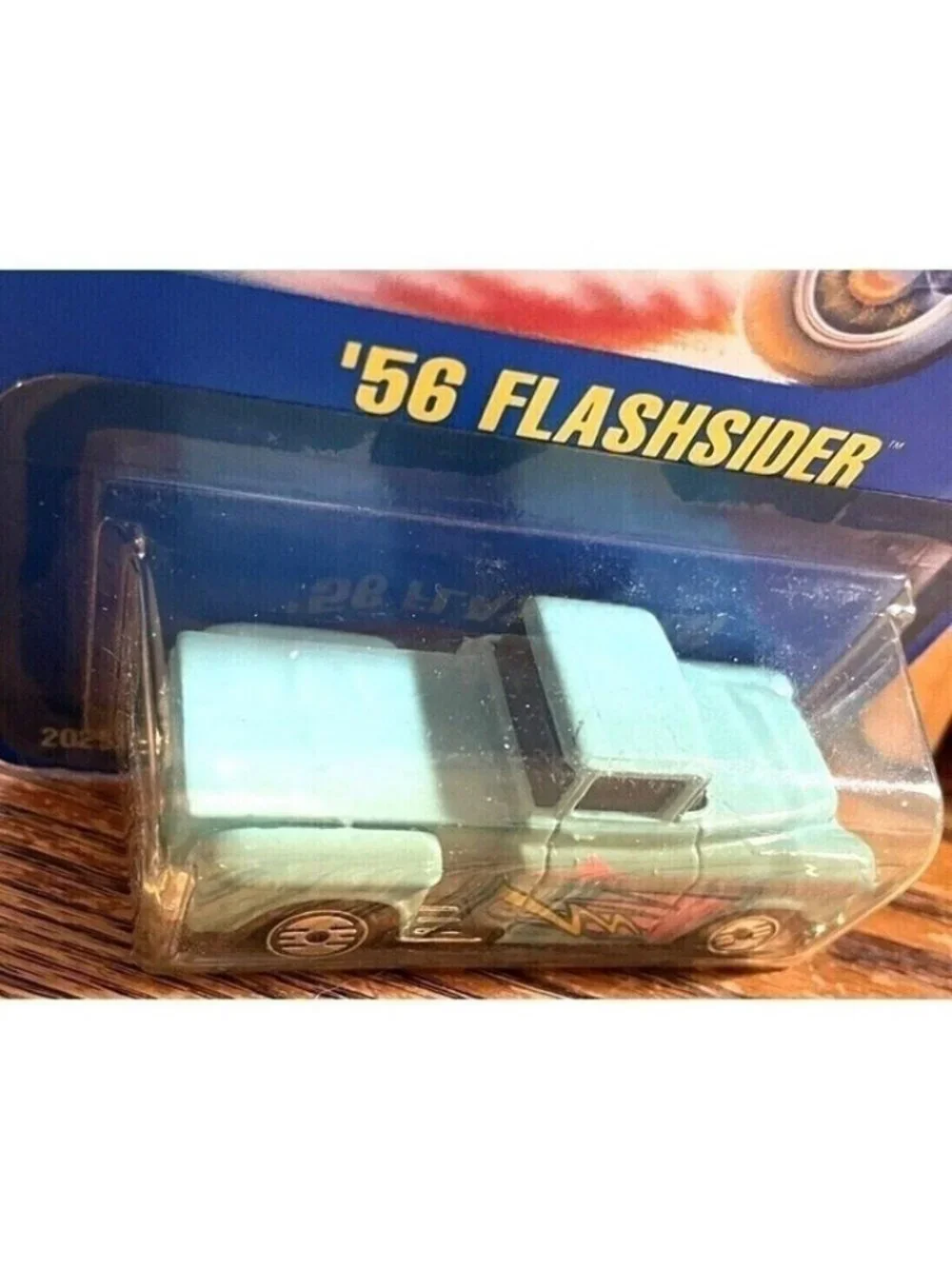 Vintage Hot Wheel Die Cast 1991 '56 Flashsider Teal Pickup Truck 136 Blue 2029